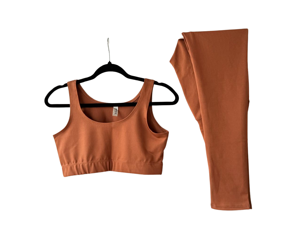 CONJUNTO DEPORTIVO CAFE ORIGEN - PANTALON TOP - REF: CJDP0011