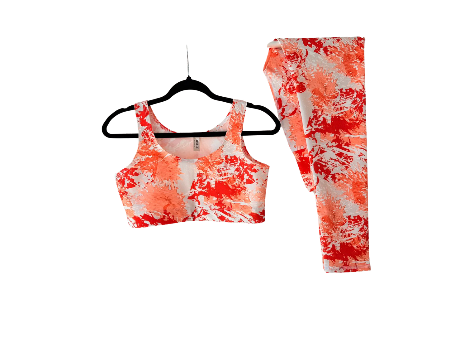 CONJUNTO FUERZA NARANJA - PANTALON TOP - REF: CJDP0014
