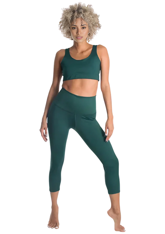 CONJUNTO CAPRI INDEPENDENCIA VERDE MILITAR - PANTALON TOP - REF: CJDC0010