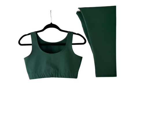 CONJUNTO CAPRI INDEPENDENCIA VERDE MILITAR - PANTALON TOP - REF: CJDC0010